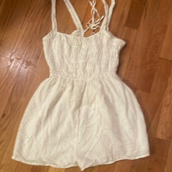 Urban Outfitters Pants - Urban Outfitters Small Off White with Pastel Dots Romper Size Small